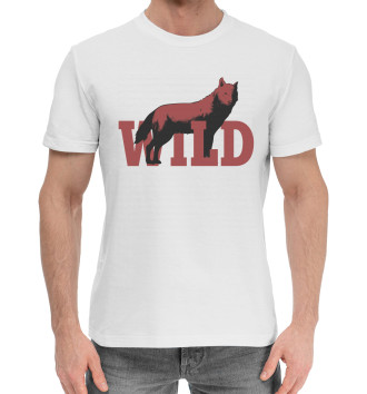 Мужская Хлопковая футболка Wild