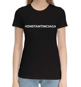 Женская Хлопковая футболка Konstantinciaga
