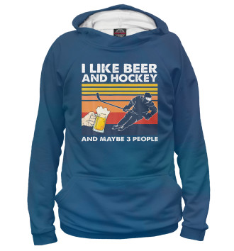 Худи I Like Beer And Hockey