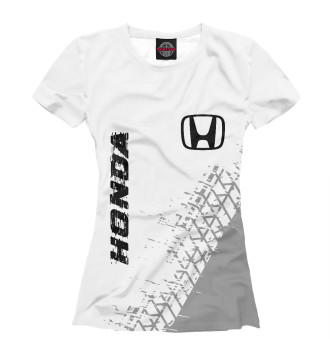 Женская Футболка Honda Speed Tires Белый