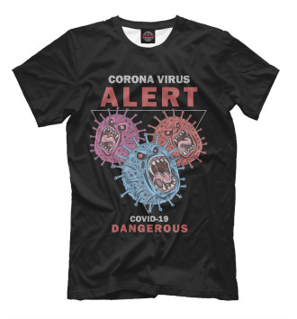 Мужская Футболка Corona Virus