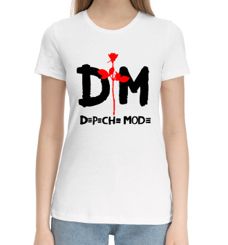 Женская Хлопковая футболка Depeche Mode