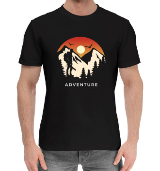 Мужская Хлопковая футболка Adventure