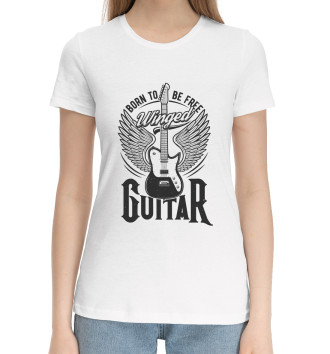 Хлопковая футболка Гитара