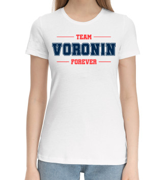 Женская Хлопковая футболка Team Voronin