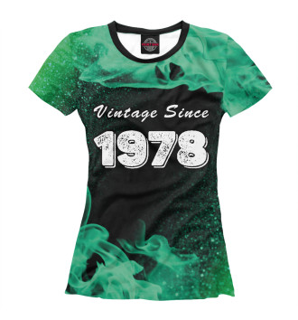 Женская Футболка Vintage Since 1978