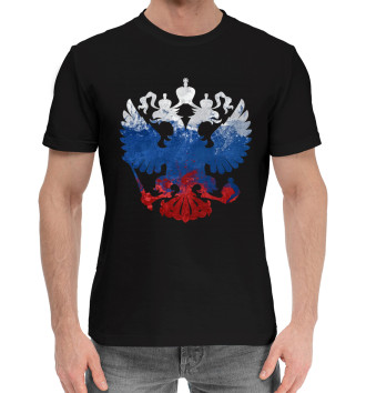 Мужская Хлопковая футболка Символика РФ