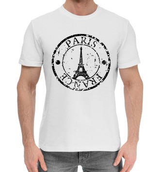 Мужская Хлопковая футболка Paris, France