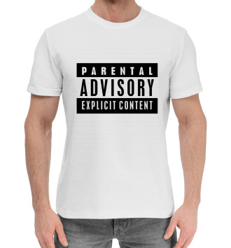 Мужская Хлопковая футболка Parental Advisory