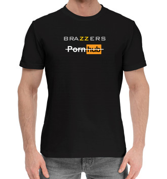 Мужская Хлопковая футболка Brazzers
