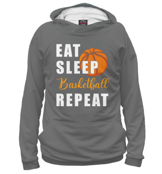 Худи для девочек Eat Sleep Basketball Repeat