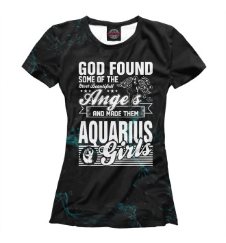 Футболка для девочек God Found Angels Aquarius