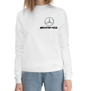 Женский Хлопковый свитшот Mercedes AMG