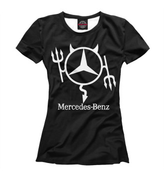 Женская Футболка Mercedes-Benz (Чёртик)